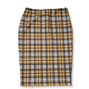 SHEIN Tartan Skirt size 12 polyester blend